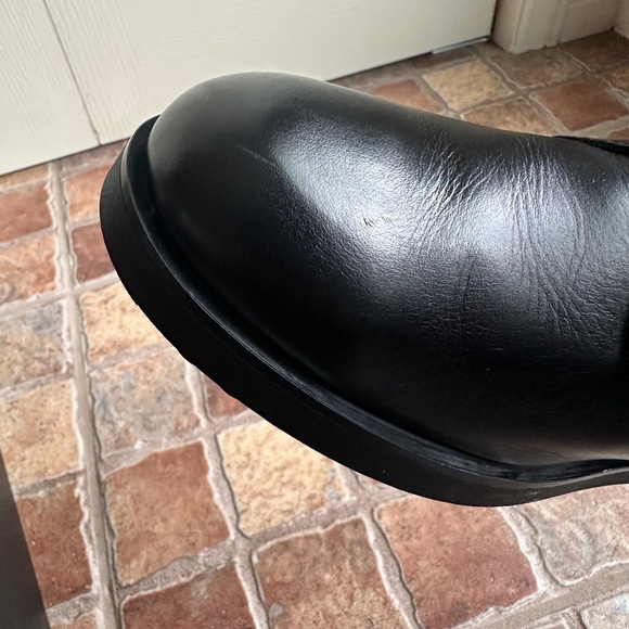 Authentic Love Moschino Leather Combat Boots - Picture 10 of 16